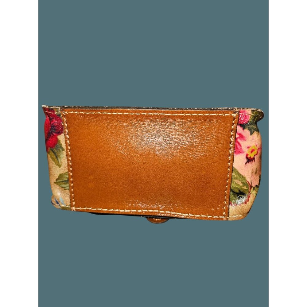 Patricia Nash Leather Cascina Vintage Victorian Garden Crossbody Bag - Picture 7 of 16
